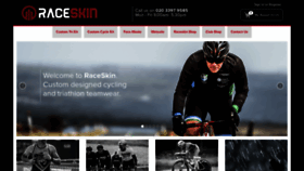What Raceskin.co.uk website looked like in 2020 (3 years ago)