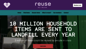 What Reuse-network.org.uk website looked like in 2020 (3 years ago)