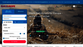 What Raileurope.de website looked like in 2020 (3 years ago)