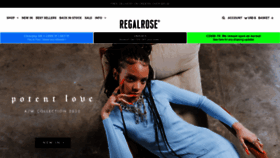What Regalrose.co.uk website looked like in 2020 (3 years ago)
