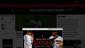 What Redsox.com website looked like in 2020 (3 years ago)