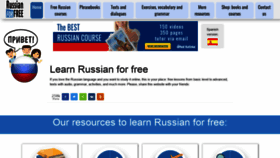 What Russianforfree.com website looked like in 2020 (3 years ago)