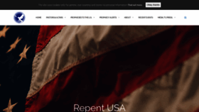 What Repentusa.org website looked like in 2020 (3 years ago)