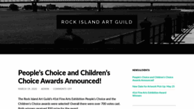 What Rockislandartguild.org website looked like in 2020 (3 years ago)