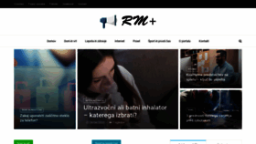 What Rmplus.si website looked like in 2020 (3 years ago)