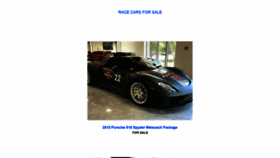 What Race-car-for-sale.com website looked like in 2020 (3 years ago)