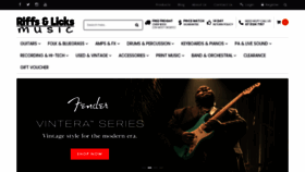 What Riffsandlicks.com.au website looked like in 2020 (3 years ago)