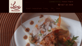 What Restaurant-laine.com website looked like in 2020 (3 years ago)