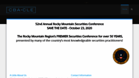 What Rockymountainsecuritiesconference.org website looked like in 2020 (3 years ago)