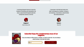 What Redhatsociety.com website looked like in 2020 (3 years ago)