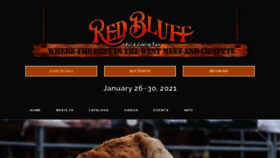 What Redbluffbullsale.com website looked like in 2020 (3 years ago)
