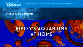 What Ripleysaquarium.com website looked like in 2020 (3 years ago)