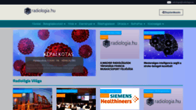 What Radiologia.hu website looked like in 2020 (6 years ago)