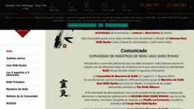 What Reiki.es website looked like in 2020 (3 years ago)