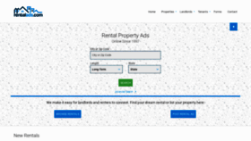 What Rentalads.com website looked like in 2020 (3 years ago)