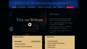 What Rathgarparish.ie website looked like in 2020 (3 years ago)