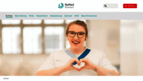 What Romed-kliniken.de website looked like in 2020 (3 years ago)