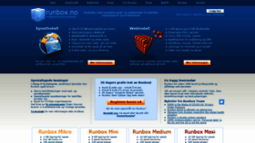 What Runbox.no website looked like in 2020 (3 years ago)