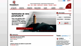 What Regimbeau.fr website looked like in 2020 (3 years ago)