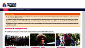 What Readingpride.co.uk website looked like in 2020 (3 years ago)