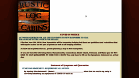 What Rusticlogcabins.com website looked like in 2020 (3 years ago)