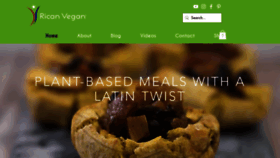 What Ricanvegan.com website looked like in 2020 (3 years ago)