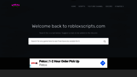 What Robloxscripts.com website looked like in 2020 (3 years ago)