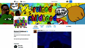 What Ruinedchildhood.com website looked like in 2020 (3 years ago)