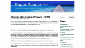 What Roger-pearse.com website looked like in 2020 (3 years ago)