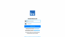 What Roundcube.lrz.de website looked like in 2020 (3 years ago)