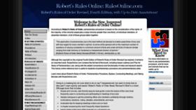 What Rulesonline.com website looked like in 2020 (3 years ago)