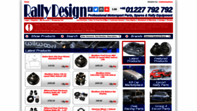 What Rallydesign.co.uk website looked like in 2020 (3 years ago)