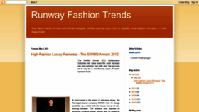 What Runway-fashion-trends.blogspot.com website looked like in 2020 (3 years ago)