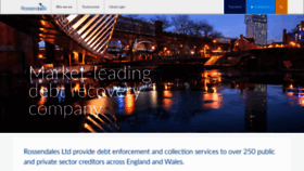What Rossendales.com website looked like in 2020 (3 years ago)