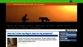 What Raising-a-good-dog.com website looked like in 2020 (3 years ago)