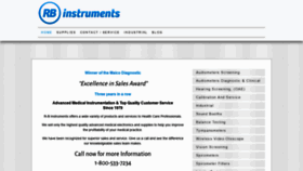 What R-binstruments.com website looked like in 2020 (3 years ago)
