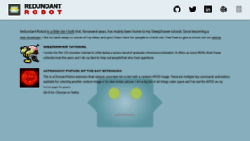 What Redundantrobot.com website looked like in 2020 (3 years ago)