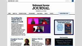 What Retirementincomejournal.com website looked like in 2020 (3 years ago)