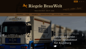 What Riegele.de website looked like in 2020 (3 years ago)