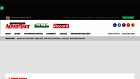 What Rotherhamadvertiser.co.uk website looked like in 2020 (3 years ago)