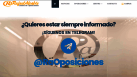 What Raoposiciones.com website looked like in 2020 (3 years ago)