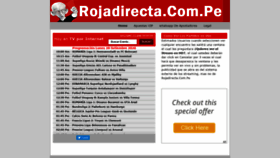 What Rojadirecta.com.pe website looked like in 2020 (3 years ago)