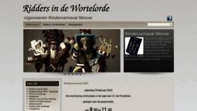 What Riddersindewortelorde.be website looked like in 2020 (3 years ago)
