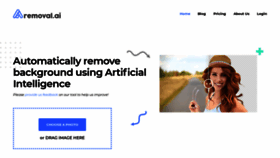 What Removal.ai website looked like in 2020 (5 years ago)