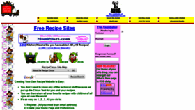 What Recipecircus.com website looked like in 2020 (3 years ago)