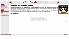 What Rafinfo.de website looked like in 2020 (3 years ago)