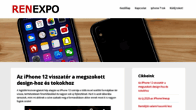 What Renexpo.hu website looked like in 2020 (3 years ago)