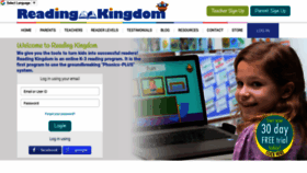 What Readingkingdom.com website looked like in 2020 (3 years ago)