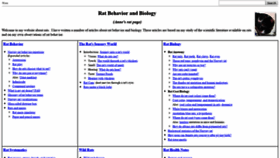 What Ratbehavior.org website looked like in 2020 (3 years ago)