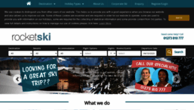 What Rocketski.com website looked like in 2020 (3 years ago)